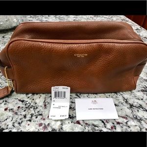 Coach cosmetics/shaving travel bag